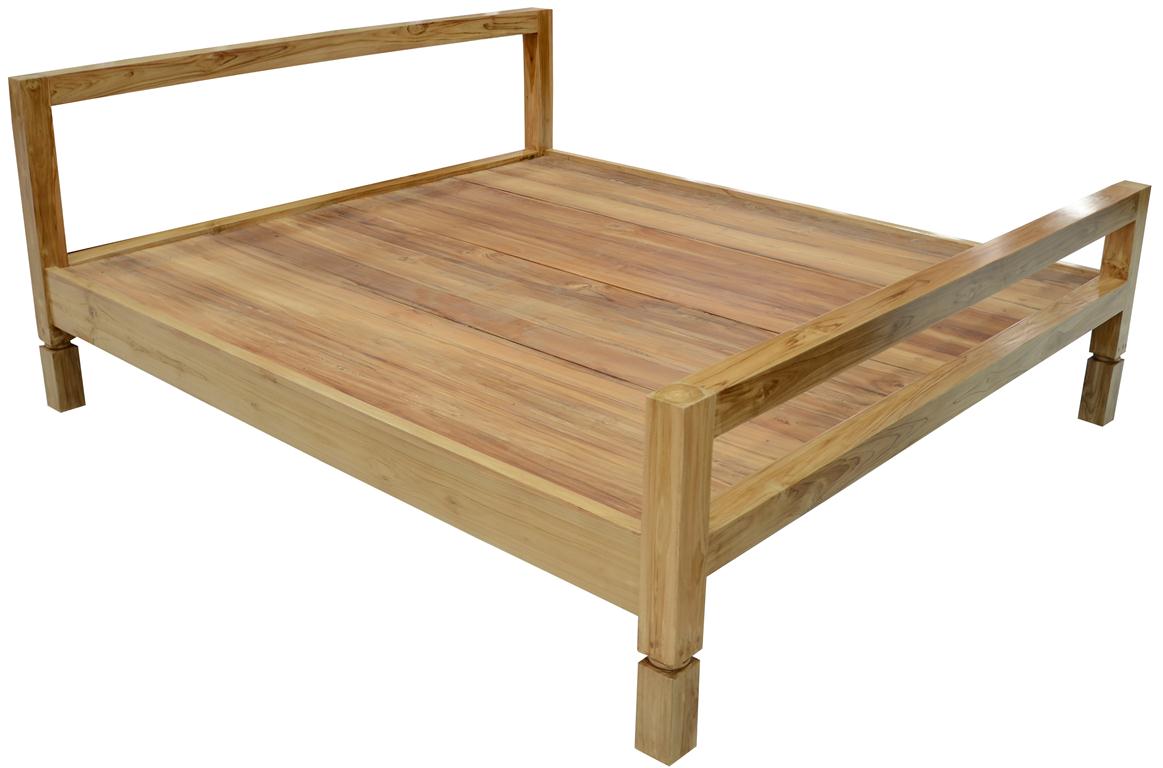 Teak modern bed